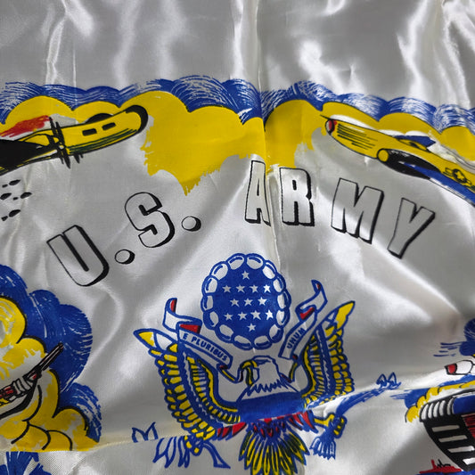 Vintage U.S. Army Mother's Pillow Sham w/ Fringe Fort Jackson S.C.