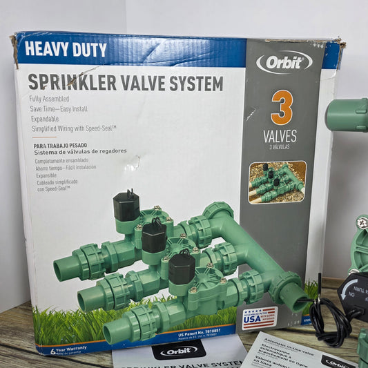 NIOB New Orbit Heavy Duty 3 Valve Sprinker Valve System