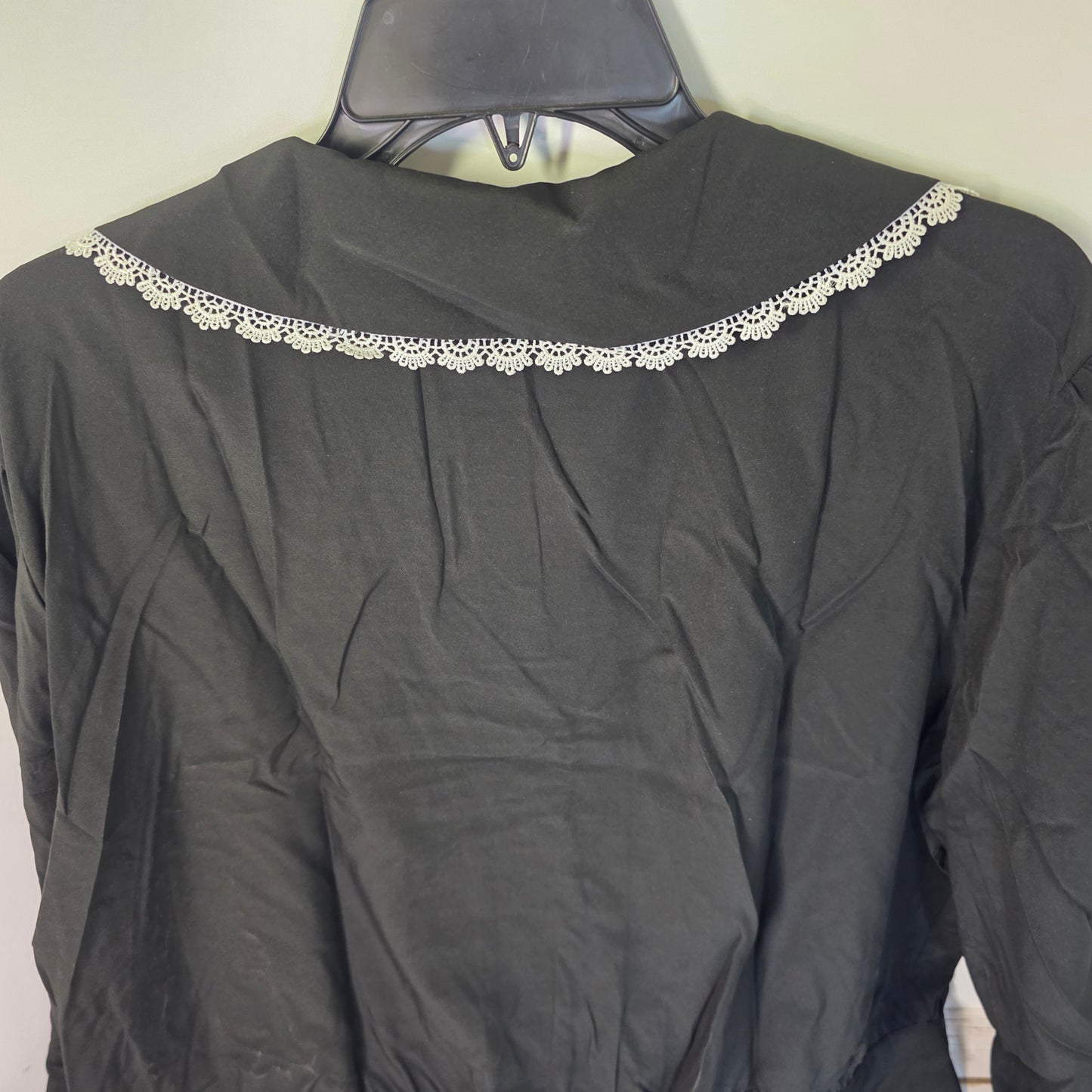 NWT New Belle Pogue Elegant Retro Blouse Black 2XL
