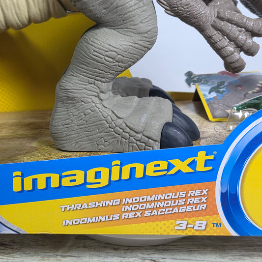 NIB New Fisher Price Imaginext Thrashing Indominous Rex Dinosaur Toy