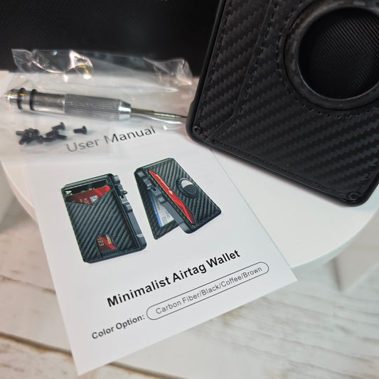 New Minimalist Airtag Wallet Carbon Fiber
