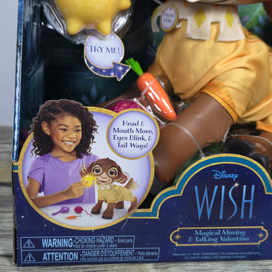 New Disney WISH Movie Magical Moving & Talking Valentino Doll