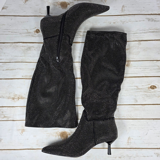 NIB New Women's Madden Girl Dicee-RWC Black Multi Knee High Boot Size 9