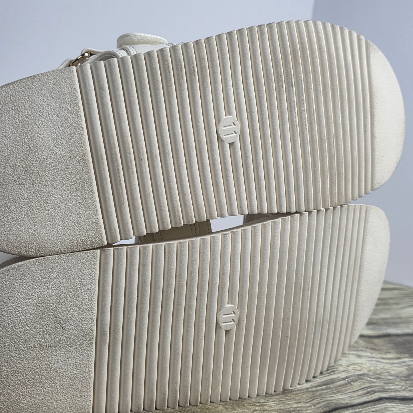 NWT New Women's A New Day Jonie Sandals Off White 11M Chunky F16898276