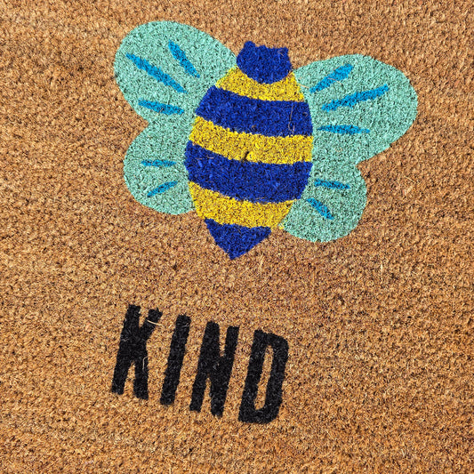 NWT New Cute Sun Squad Bee Kind Doormat 18x30"