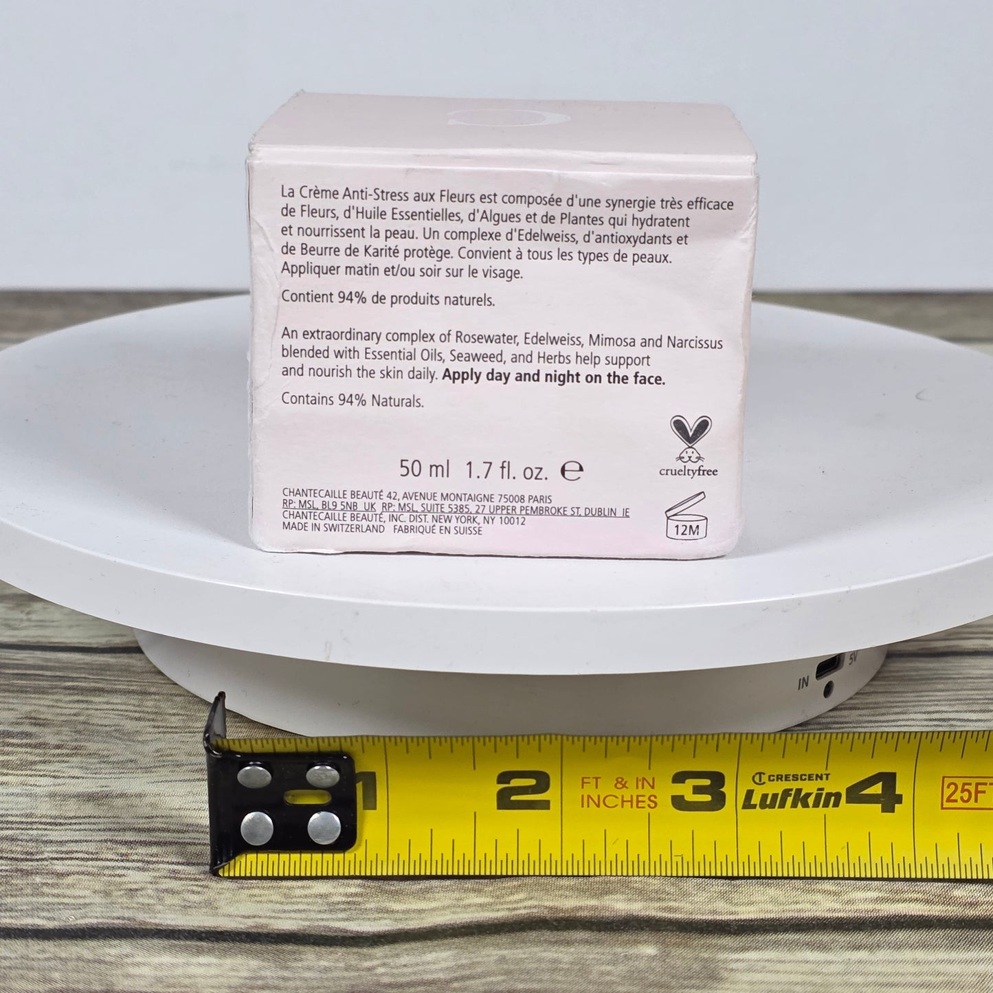 NIB New CHANTECAILE Cremer Anti-Stress aux Fleurs Sealed