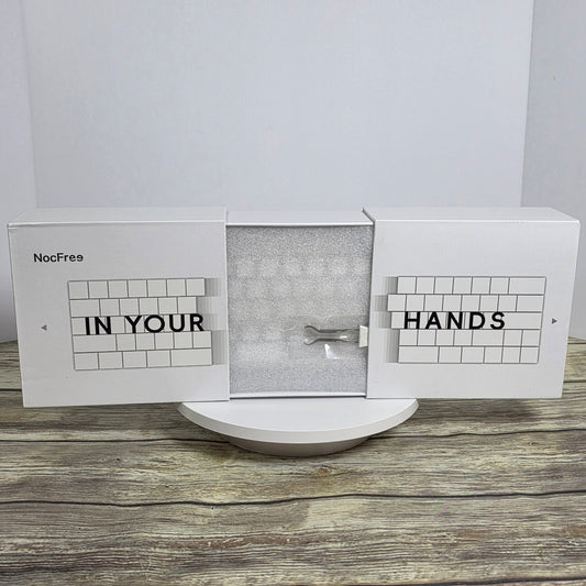 NIB New NocFree Lite Split Wireless Mechanical Bluetooth Keyboard White ASNI