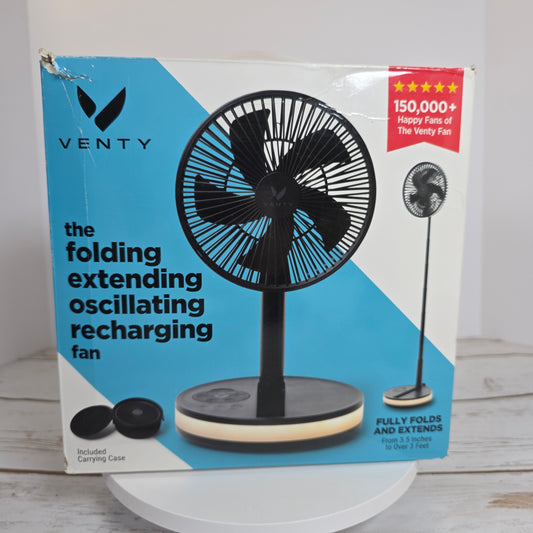 NIOB New VENTY Portable Folding Extending Oscillating Recharging Fan