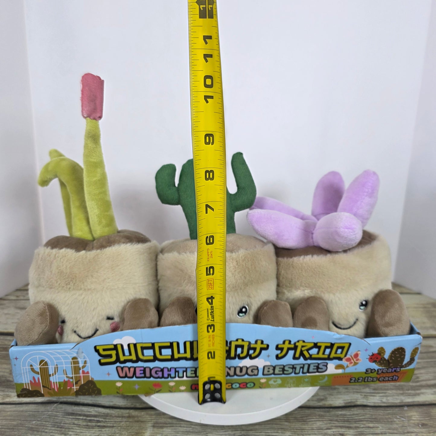 New Mimicoco Succulent Trio Weighted Snug Besties 2.2 lbs Each