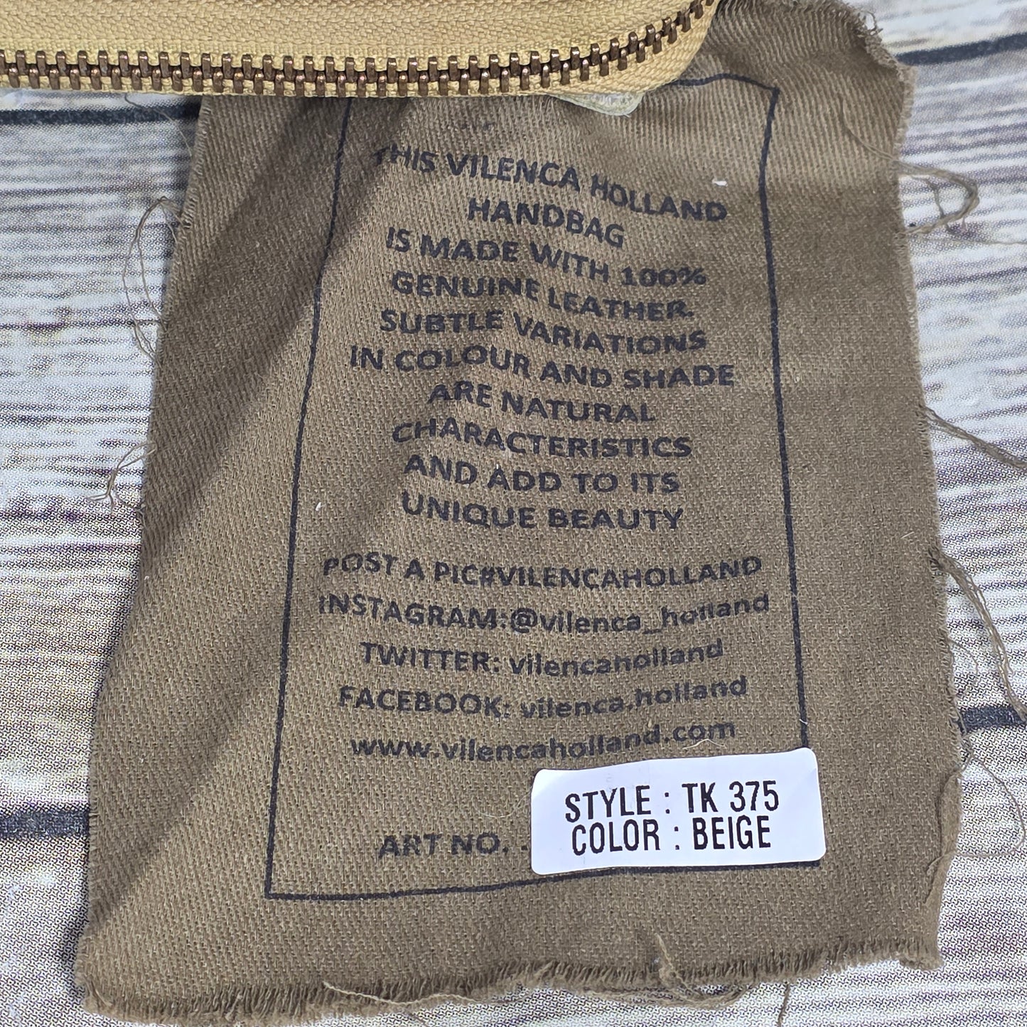 NWT New Valencia Small Crossbody Phone Wallet Bag Genuine Leather Beige TK375