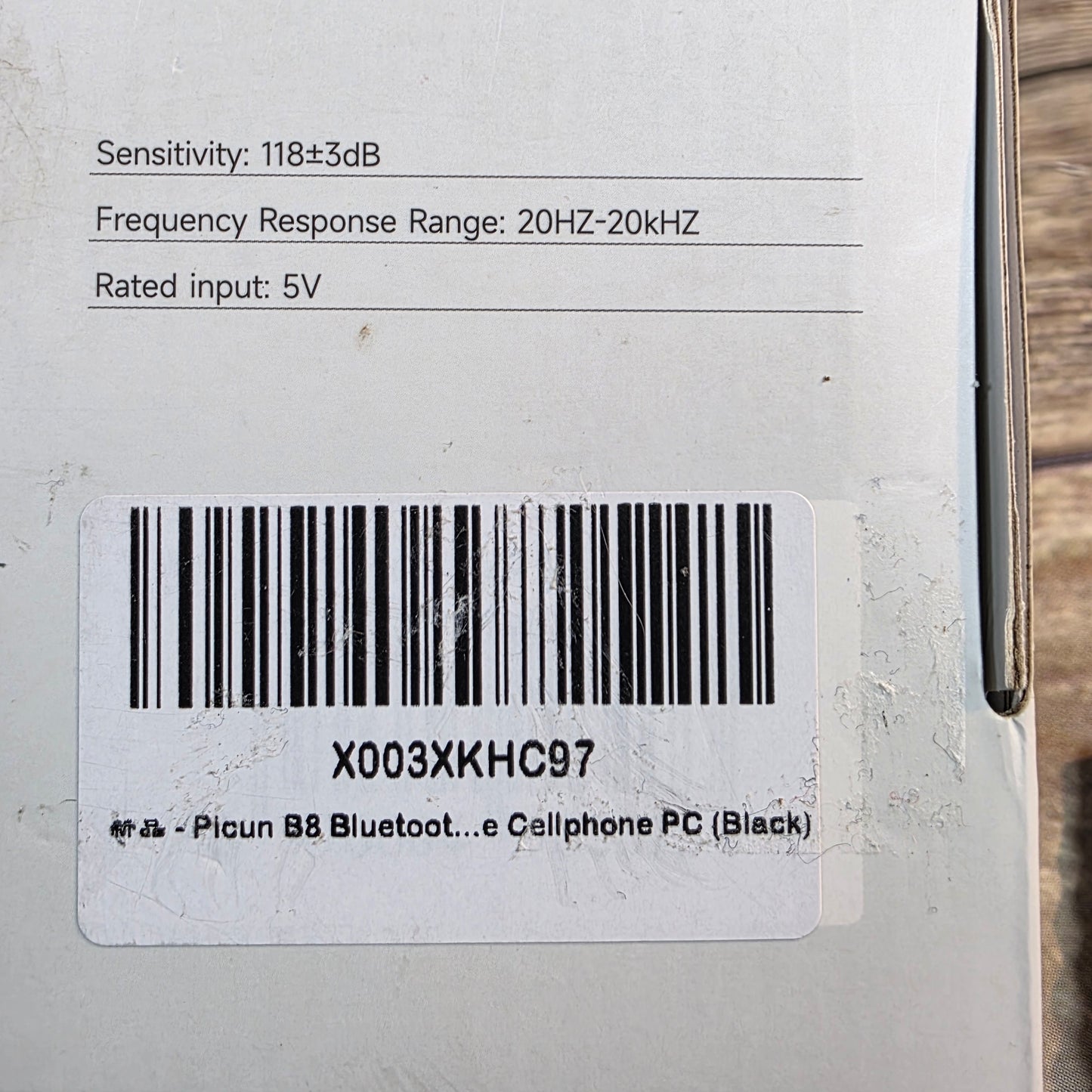 NIOB New Picsun B8 Wireless Over Ear Headphones Black