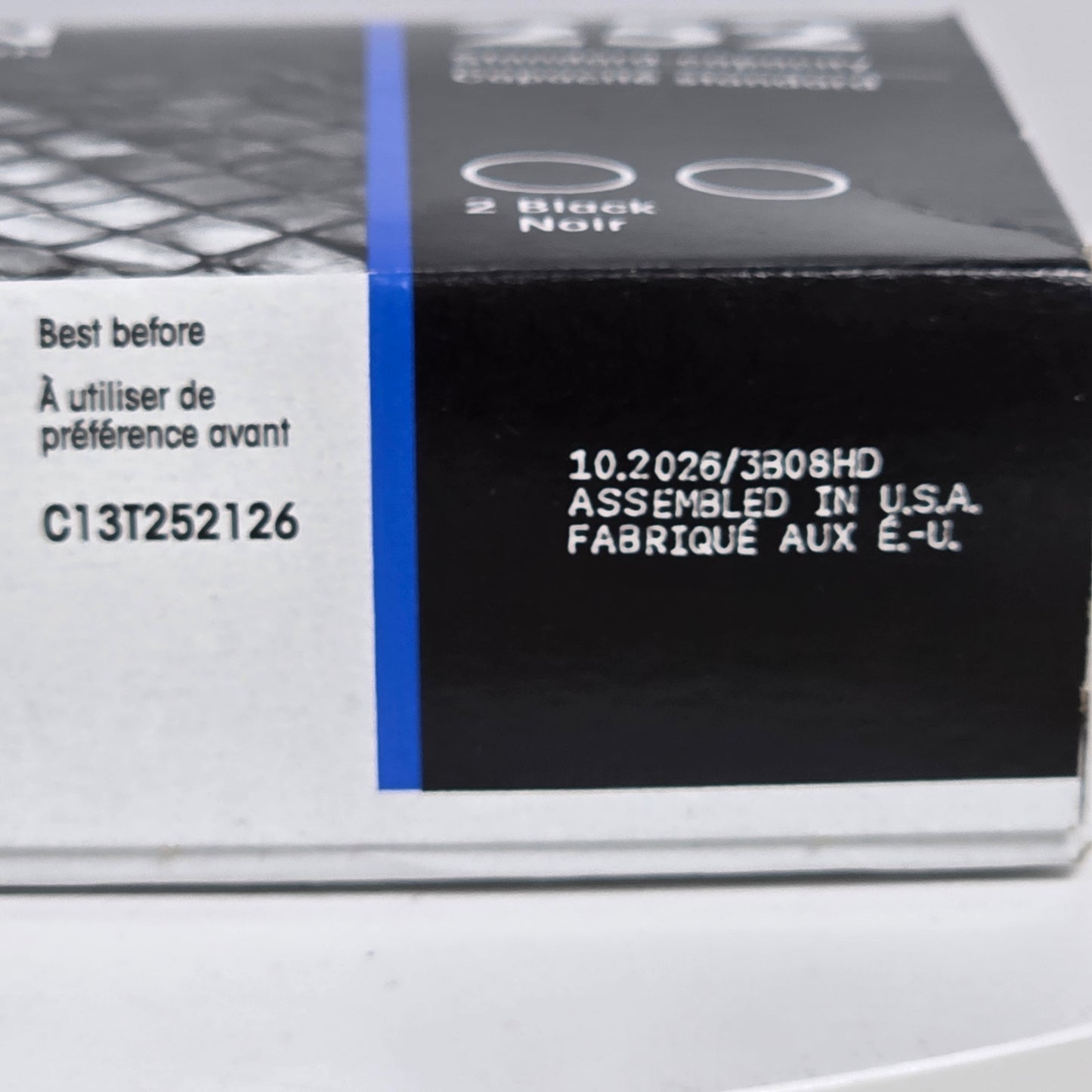 NIB New Epson 252 Standard Capacity DuraBrite Ultra Ink Cartridge Black 2 Pack