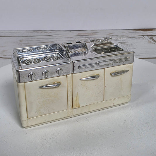 Vintage 50s Club Hello Street Miniature Kitchen Counter Stove Sink Epoch Co., LTD