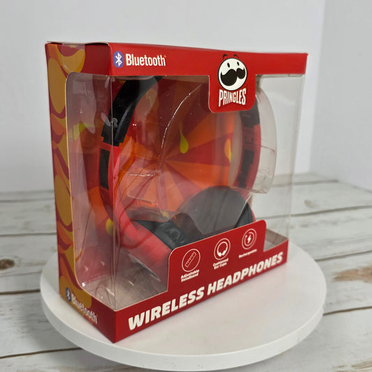 New Pringles Wireless Headphones Bluetooth Red TR- BTHP-PR6