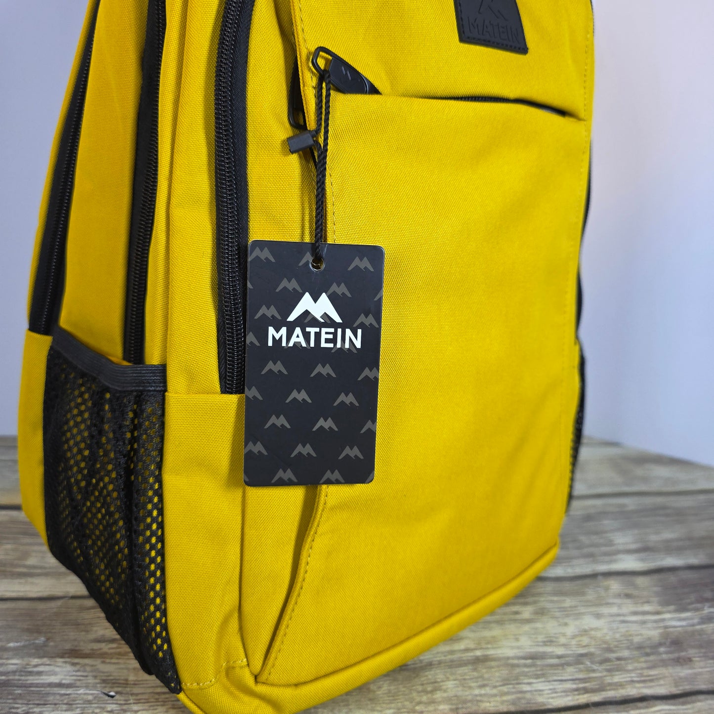 NWT New MATEIN Yellow Backpack Bookbag