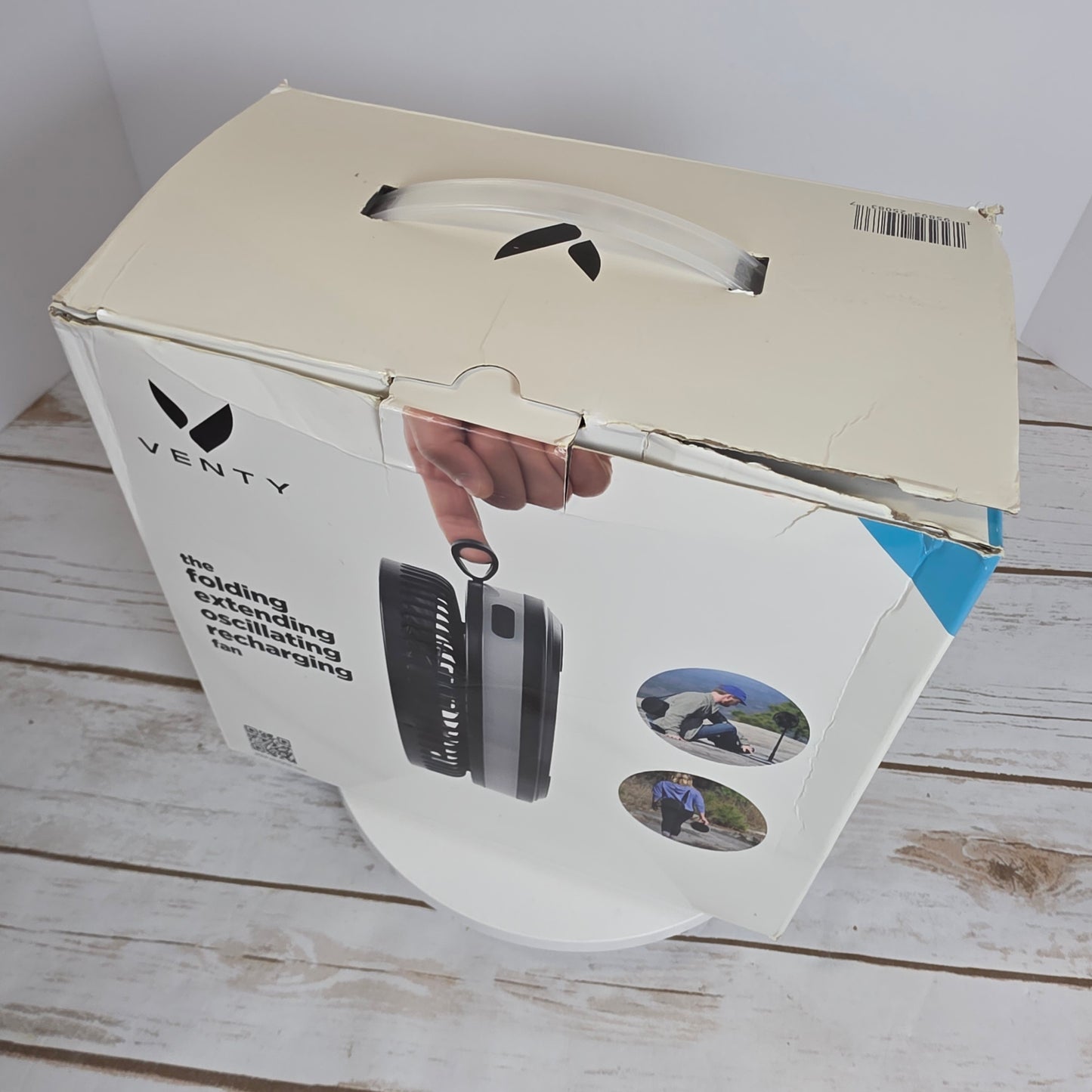 NIOB New VENTY Portable Folding Extending Oscillating Recharging Fan