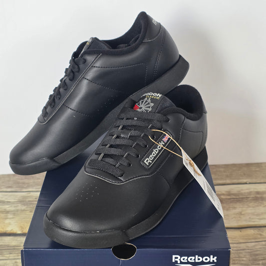 NIB Reebok Classic Women's Princess 8.5 Wide Black