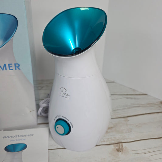 NIOB New Pure NANOSTEAMER 3-in-1 Ionic Facial Steamer Towel Warmer Humidifier PDC-4001