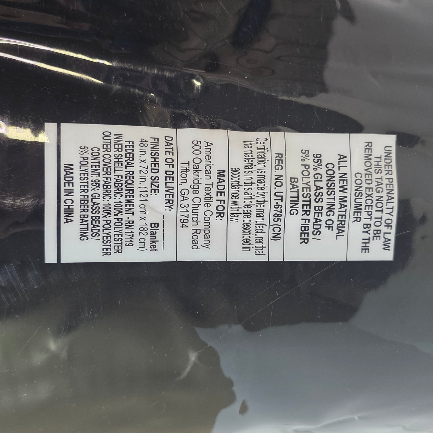 NEW Tranquility Weighted Blanket with Washable Cover 20Lbs Gray