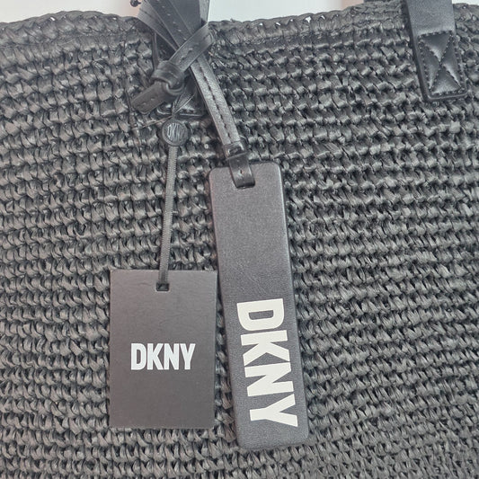 DKNY Black Cali Tote Bag With Leather Straps