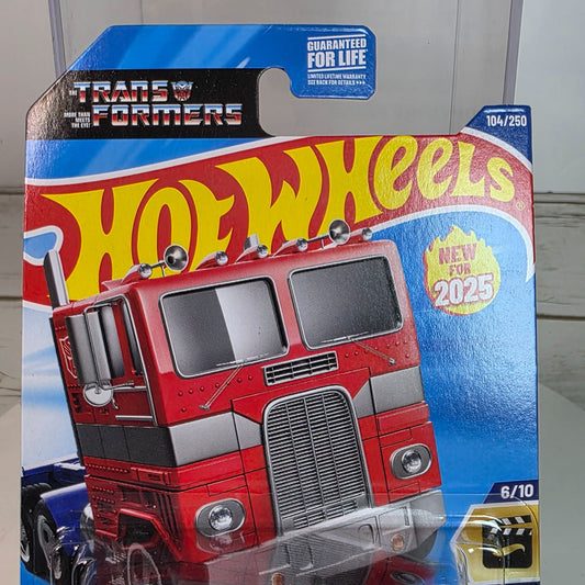 Hot Wheels Transformers Optimus Prime Die-Cast Truck 104/250 New For 2025