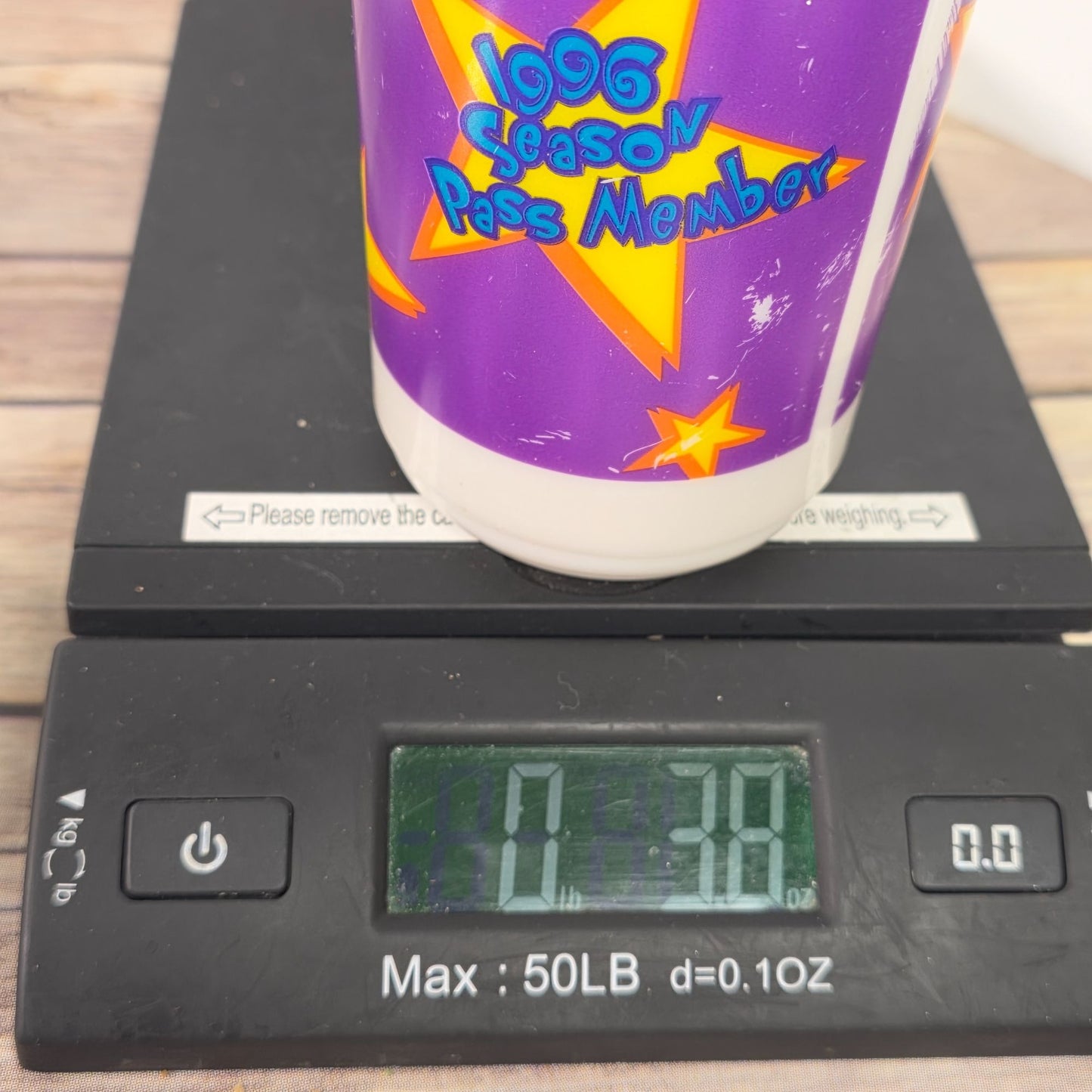 Vintage Paramounts Kings Island 1996 Season Pass Member Souvenir Cup With Lid & Straw