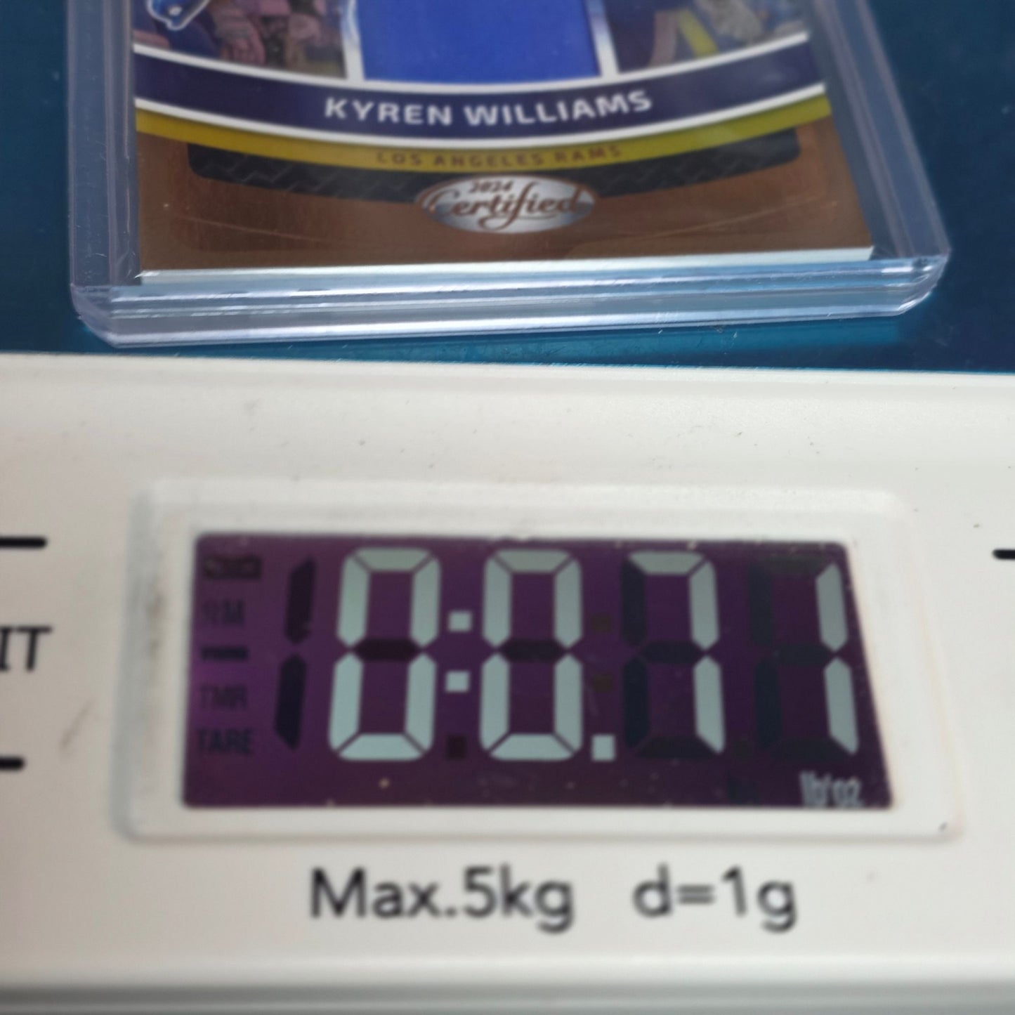 2024 Panini Certified #CBM-KWS Kyren Williams Rams Ballers Jersey Relic Loader