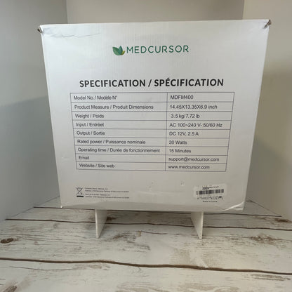 NIOB New MEDCURSOR Shiatsu Foot Massager w/Heat MDFM400 Spa Relaxation