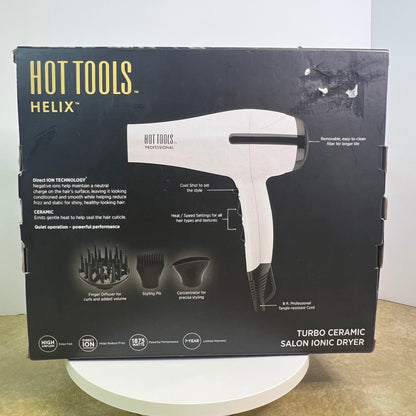 New HOT TOOLS Professional Helix Lite Turbo Ceramic Salon Ionic Dryer