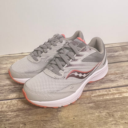 Saucony Cohesion 15 Fog/Coral S10702-22 Women’s 7 Wide
