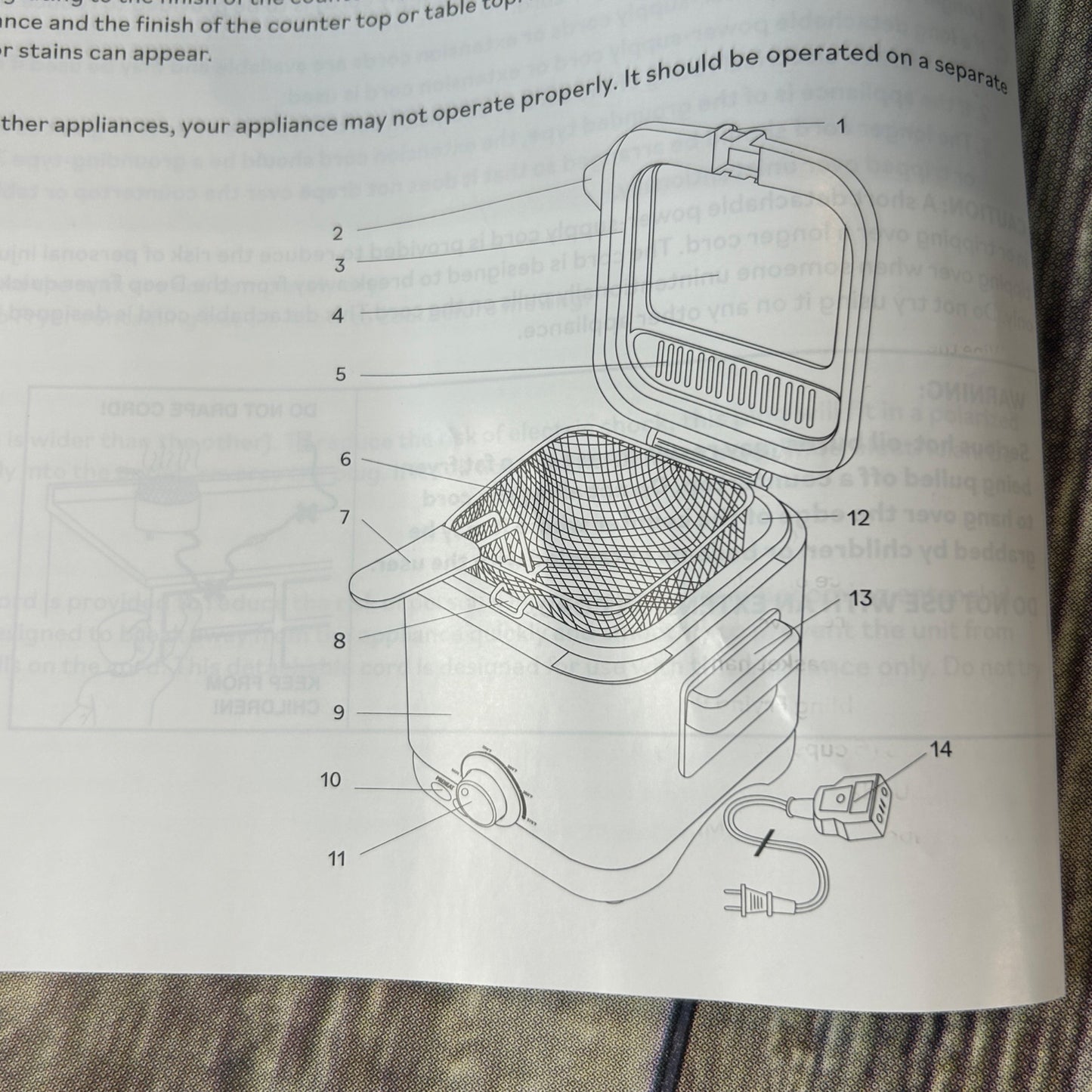 Cooks Stainless Steel Deep Fryer 1.5L With Adjustable Temperature Control & Odor Filter