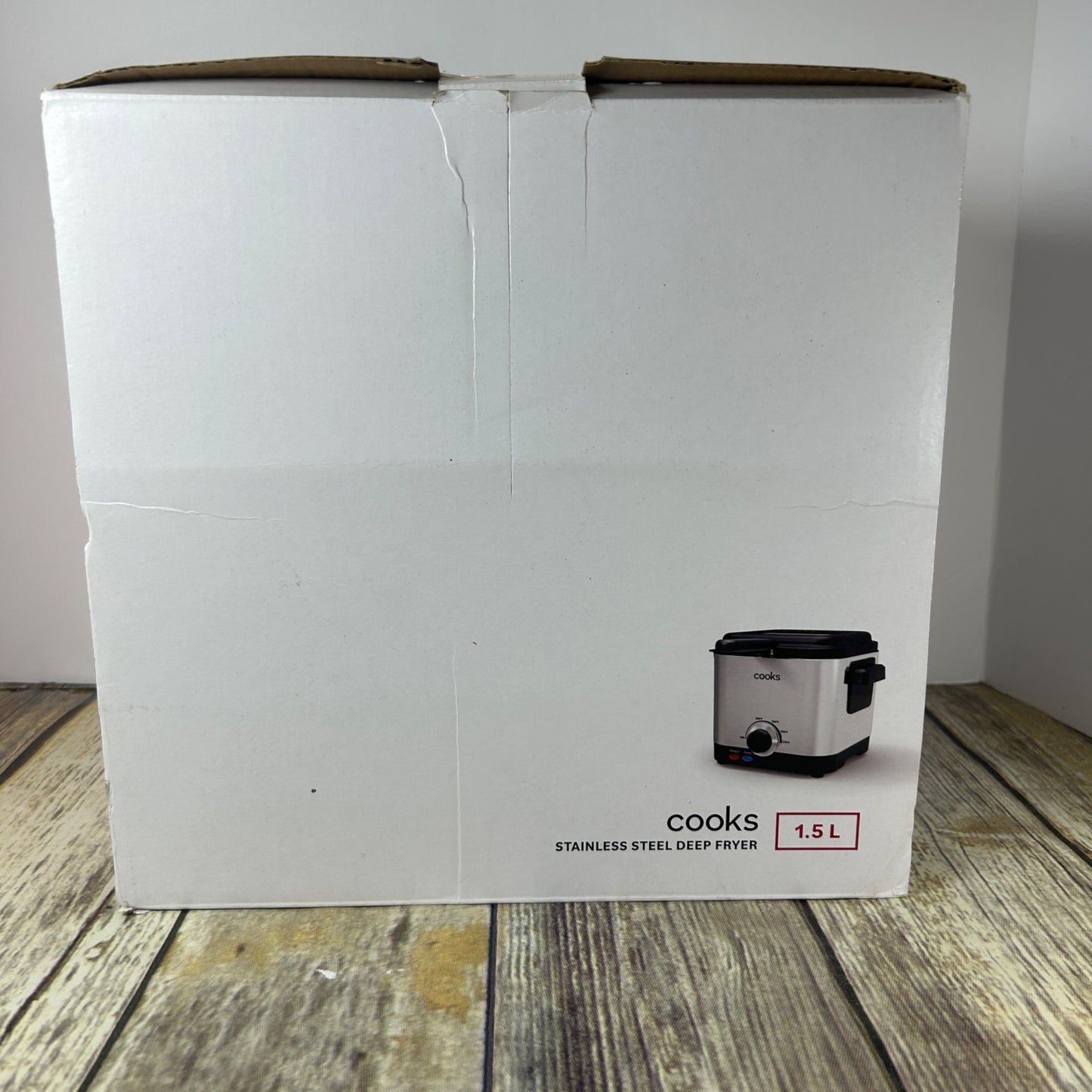 Cooks Stainless Steel Deep Fryer 1.5L With Adjustable Temperature Control & Odor Filter