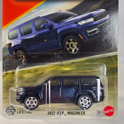Matchbox 2022 Jeep Wagoneer Die-Cast Model 125/125 Mattel Blue Metallic Collectible Toy