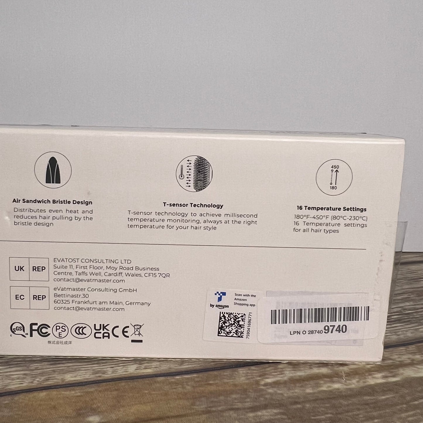 TYMO Ionic Plus Hair Straightening Brush