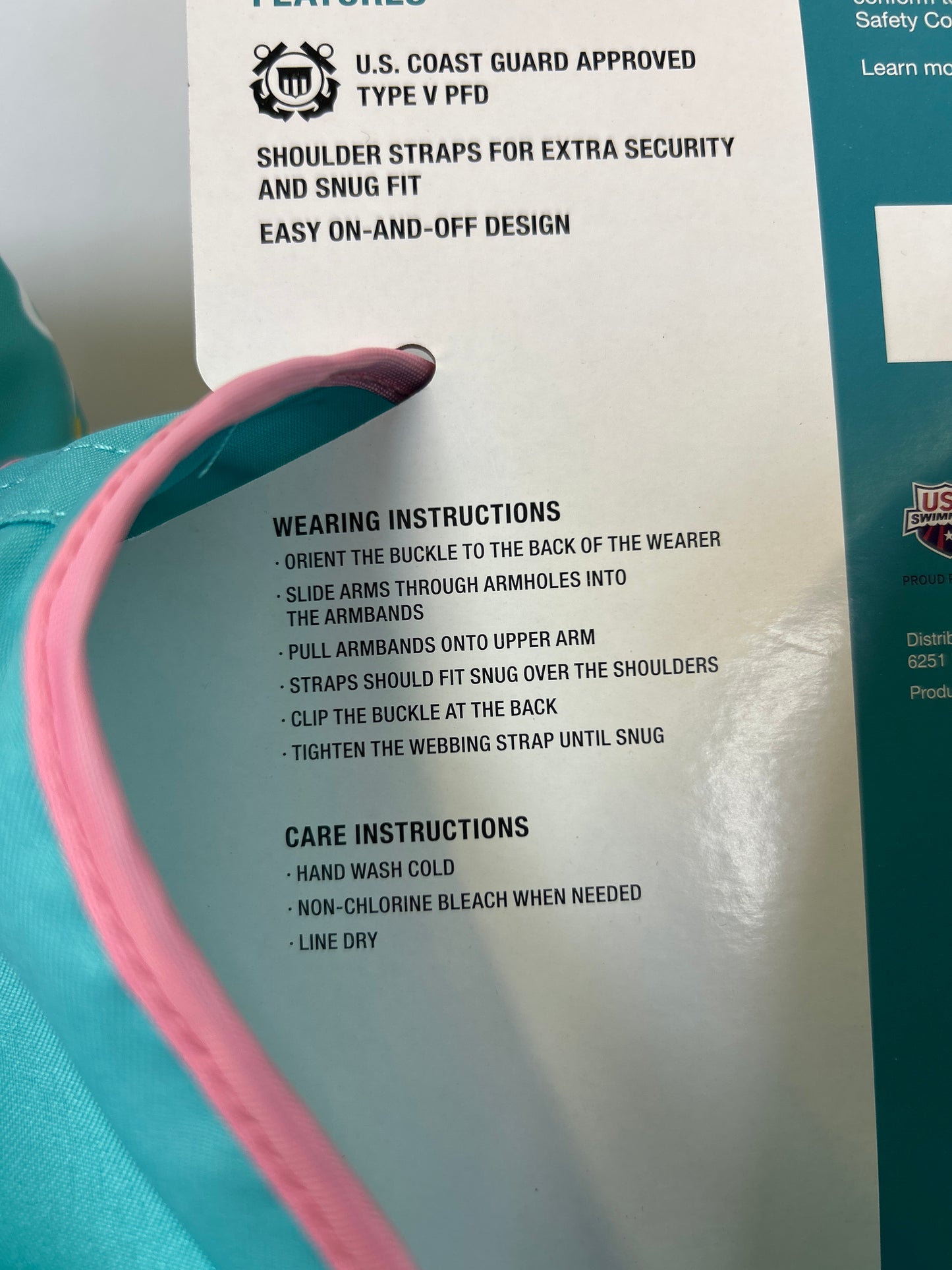 NWT New Kids Speedo Splash Jammer Good Vibes 33-55lbs PFD