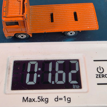 Vintage 1981 Matchbox Volvo Flatbed Truck Orange Loose ©1981