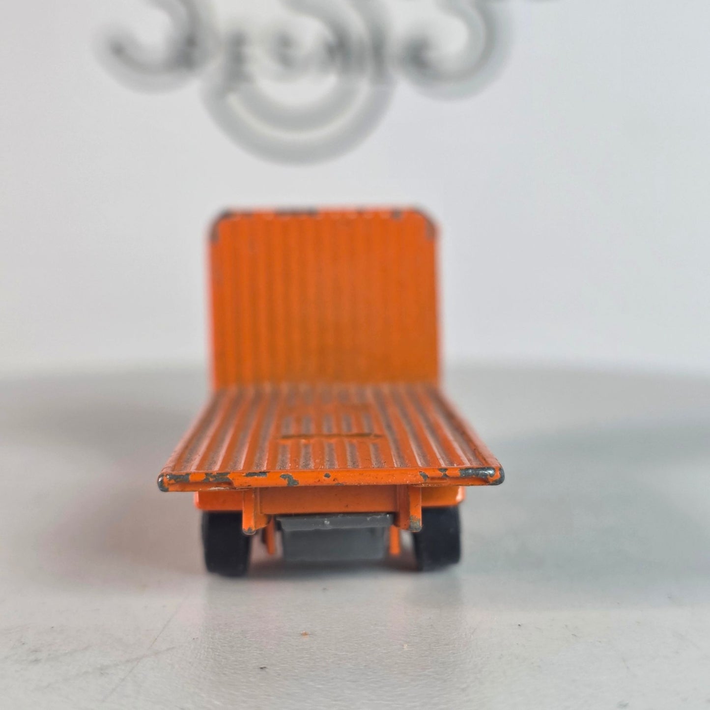 Vintage 1981 Matchbox Volvo Flatbed Truck Orange Loose ©1981