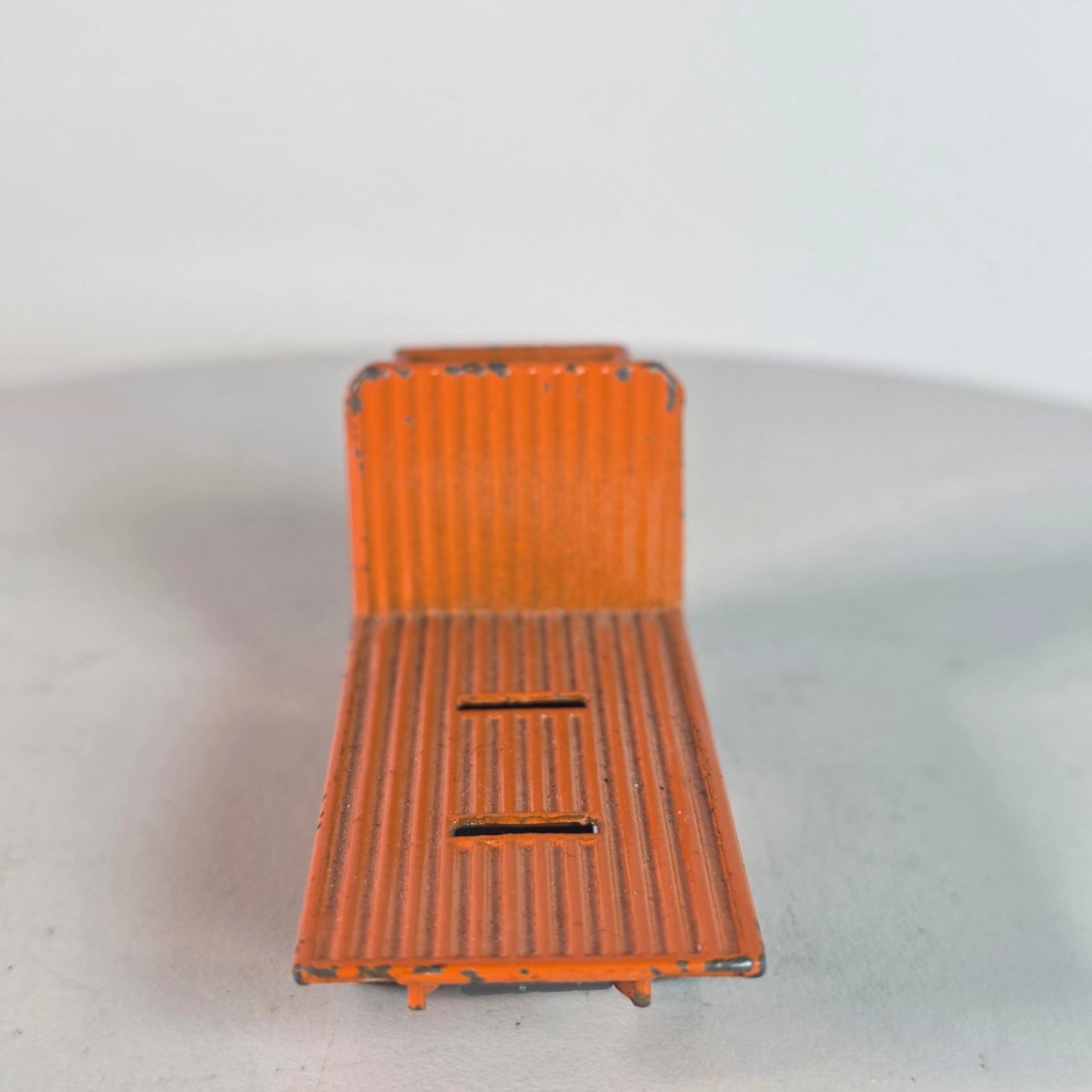 Vintage 1981 Matchbox Volvo Flatbed Truck Orange Loose ©1981