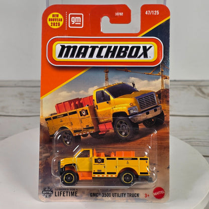 Matchbox 2023 GMC 3500 Utility Truck 47/125 Die-Cast Model