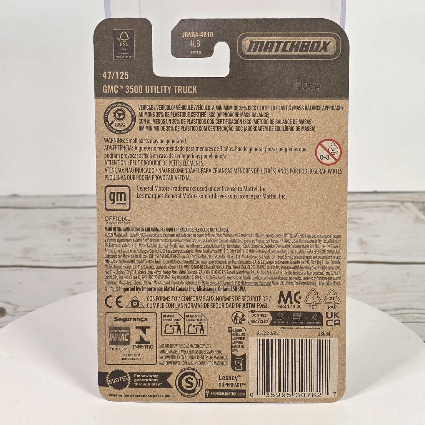 Matchbox 2023 GMC 3500 Utility Truck 47/125 Die-Cast Model