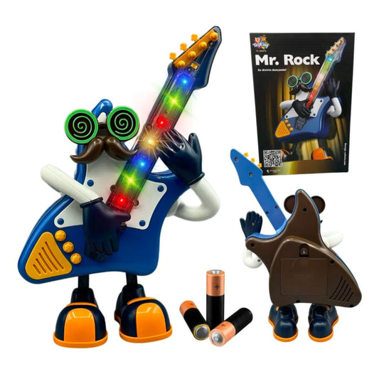 Mr. Rock Interactive Guitar Robot Toy With Music Lights & Multi-Function Play For Kids