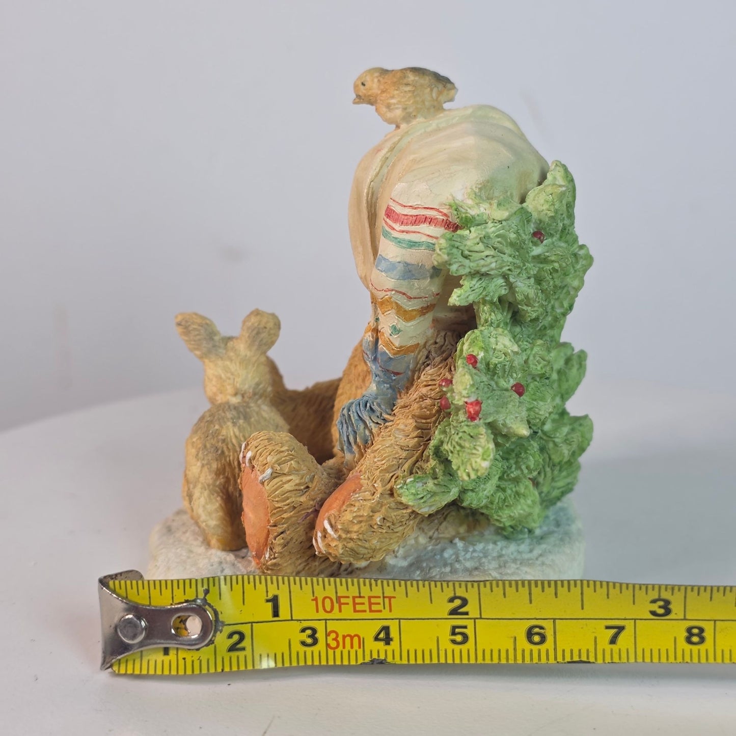 Cherished Teddies Figurine "Charlie" With Bunny & Holiday Decor