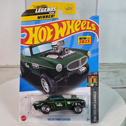 Hot Wheels Volvo P1800 Gasser 2023 HW Dream Garage Toy Car 1/250 Green Legends Tour Winner