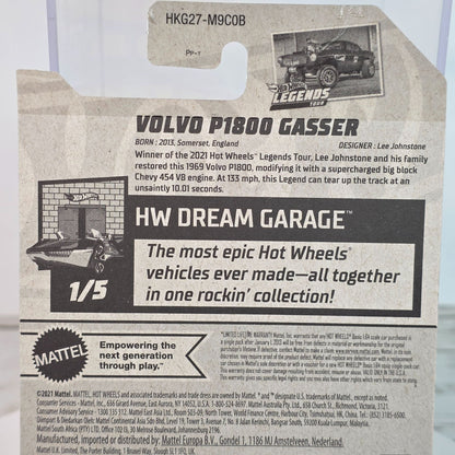 Hot Wheels Volvo P1800 Gasser 2023 HW Dream Garage Toy Car 1/250 Green Legends Tour Winner