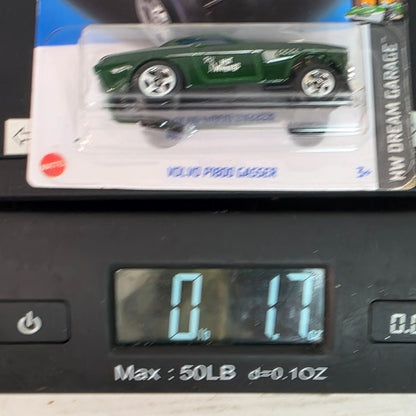 Hot Wheels Volvo P1800 Gasser 2023 HW Dream Garage Toy Car 1/250 Green Legends Tour Winner