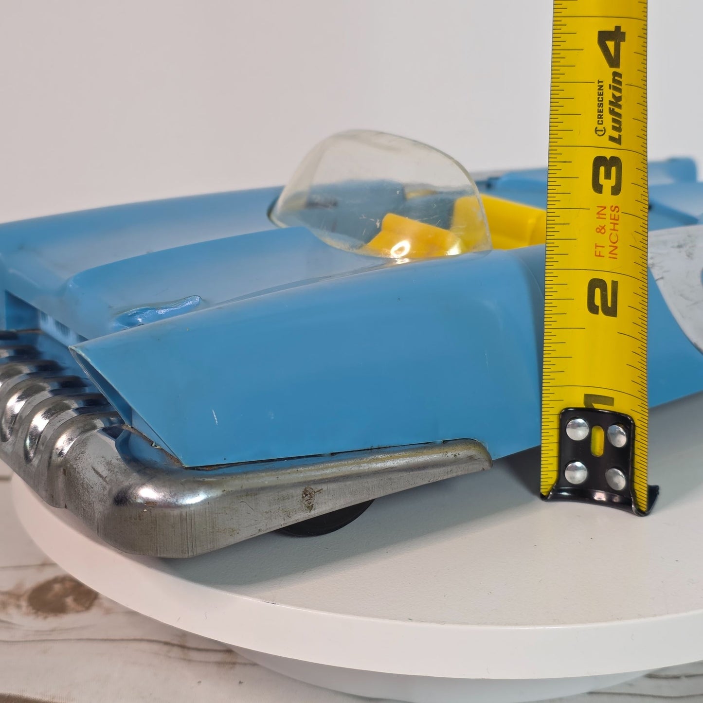 Vintage 1950s Mattel Friction Futuristic Light Blue Dream Car