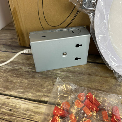 6 Pack 8 Inch Slim LED Recessed Lighting 3000K/4500K/6000K Selectable Dimmable Panel Light With Junction Box 1800LM Canless Downlight