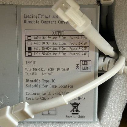 6 Pack 8 Inch Slim LED Recessed Lighting 3000K/4500K/6000K Selectable Dimmable Panel Light With Junction Box 1800LM Canless Downlight