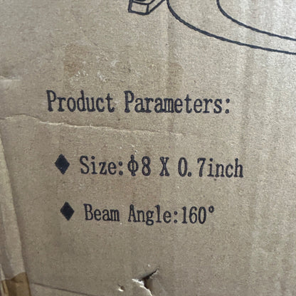 6 Pack 8 Inch Slim LED Recessed Lighting 3000K/4500K/6000K Selectable Dimmable Panel Light With Junction Box 1800LM Canless Downlight