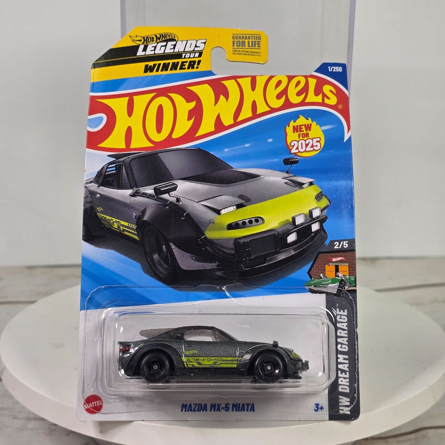 Hot Wheels Mazda MX-5 Miata 1/250 HW Dream Garage Legends Tour Winner Limited Edition New For 2025 3+
